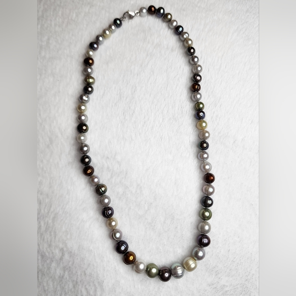 Honora freshwater cultured ringed pearl necklace - Picture 2 of 7